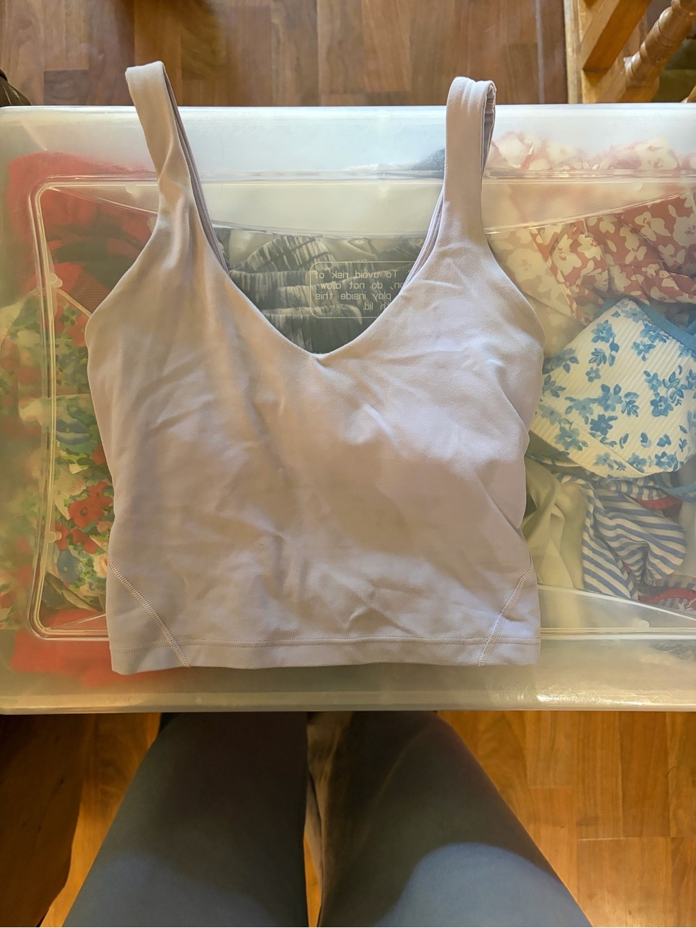lululemon athletica Lavender Scoop Crop Tank